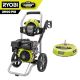RYOBI 2900 PSI 2.5 GPM Cold Water Gas Pressure Washer with 212cc Engine and 15 in. Surface Cleaner