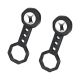 Stud Finder Wall Scanner Magnetic Force Precise Positioning for Drywall Plywood Ceramic Portable Black 2 Pack