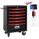 MYWISH 20 in. W x 13 in. D 6-Drawer Black Steel Rolling Tool Cabinet