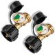 Lukvuzo 2 Pack Propane Tank Gauge with Leak Detector Universal Level Indicator for 5-40lb Tanks Compatible with Camping Stove