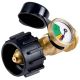 Lukvuzo Universal Propane Tank Gas Pressure Meter with Leak Detector for QCC1 Type1 Tanks Color Dial Easy Install
