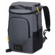OGETFUUR 22.2 qt. Leak Proof Backpack Cooler in Dark Gray with 2 Insulated Compartments, Portable Camping Backpack for 30 Cans