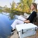 65 qt. Portable White Outdoor Camping Picnic Fishing Cooler Box