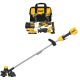 DEWALT 20V MAX Lithium-Ion Cordless 4-Tool Combo Kit and 13 in. Cordless String Trimmer with (2) 4 Ah Batteries and Charger
