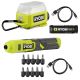 RYOBI 4V Cordless 1/4 in. Screwdriver Kit w/ USB Lithium Cordless Compact Area Light, Battery, Charging Cable, & Accessories