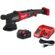 Milwaukee M18 FUEL18V Lithium-Ion Brushless Cordless 15MM DA Polisher with 5.0 Ah Battery and Charger Starter Kit