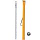 SKYSHALO Aluminum 20 ft. Telescoping Rod, Measuring Rod, 6 Sections, 1/10ft. Scale, Bubble Level & Bag, for Surveying, Walls