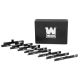 WEN Aluminum 1 /2 in. Precision Setup Blocks, 8-Piece Gauge Set for Router Tables, Table Saws, Band Saws, and Woodworking