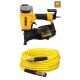 DEWALT Pneumatic 15¬∞ Coil Corded 2-1/2 in. Siding Nailer and 50 ft. x 1/4 in. Air Hose