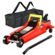 Damodpoy 2-Ton Steel Low Profile Ground Red Jack, 3.3 ft. to 15.2 ft. Lift Height, Equipped with Single Piston Quick Lift Pump
