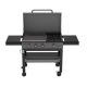 Nexgrill Daytona 4-Burner Dual Function Propane Gas Griddle and Grill in Black with Lid