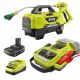 RYOBI 1.8 GPM Automotive High Flow Pressure Washer Kit & ONE+ 18V Cordless 1600A Jump Starter Kit w/ 2.0 Ah Battery & Charger