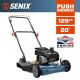 Senix 20 in. 125cc 4-Cycle Briggs and Stratton Engine Gas Push Lawn Mower with Side Discharge