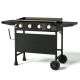 KingChii 4-Burner¬†Propane¬†Gas¬†Grill¬†32¬†in.¬†Flat¬†Top¬†Griddle¬†in¬†Black