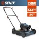 Senix 20 in. 144cc 4-Cycle Gas Push Lawn Mower with Side Discharge