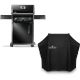 NAPOLEON Rogue 425 3-Burner Propane Gas Grill in Black with Cast Iron Cooking Grids with Grill Cover