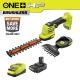 RYOBI ONE+ 18V Cordless Grass Shear and Shrubber Trimmer with 2.0 Ah Battery and Charger