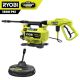 RYOBI 1800 PSI 1.2 GPM Cold Water Electric Pressure Washer with Surface Cleaner