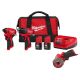 Milwaukee M12 12-Volt Lithium-Ion Brushless Cordless Subcompact Drill and Impact Driver Combo Kit with 3 in. Cut Off Saw (3-Tool)