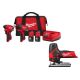 Milwaukee M12 12-Volt Lithium-Ion Brushless Cordless Subcompact Drill and Impact Driver Combo Kit with Jig Saw (3-Tool)