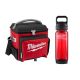 Milwaukee 21 qt. Soft Sided Jobsite Lunch Cooler with PACKOUT 34 Oz. Black Plastic Bottle with Chug Lid