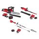Milwaukee M18 FUEL 16 in 18V Brushless Battery Chainsaw Kit w 12.0 Ah Battery & M18 Rapid Charger, M18 Pole Saw, M18 Hedge Trimmer