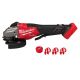 Milwaukee M18 FUEL 18-Volt Lithium-Ion Cordless 4-1/2 in. /6 in. Braking Grinder with Paddle Switch & Corded Red Earplugs (3-Pack)