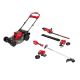 Milwaukee M18 FUEL Brushless Cordless 21 in Walk Behind Dual Battery Self-Propelled Mower w/ M18 String Trimmer, M18 Hedge Trimmer