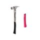 Milwaukee 15 oz. TiBone Milled Face with Curved Handle with Pink Replacement Grip 2 Piece