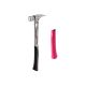Milwaukee 15 oz. TiBone Smooth Face with Curved Handle with Pink Replacement Grip 2 Piece