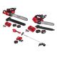 Milwaukee M18 FUEL 18V Brushless Cordless 20 in. Dual Battery Chainsaw Kit w/ M18 Top Handle Chainsaw Kit, M18 String Trimmer Kit