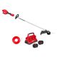 Milwaukee M18 FUEL 18V 16 in. Brushless Cordless Straight Shaft String Trimmer w/ Trimmer Line, (2) 12.0 AH FORGE Battery, Charger