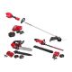 Milwaukee M18 FUEL 18V 16 in. Brushless Cordless Straight Shaft String Trimmer Kit w/ M18 Hedge Trimmer, M18 Top Handle Chainsaw