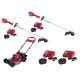 Milwaukee M18 FUEL 18V 16 in Brushless Cordless Straight Shaft String Trimmer w/ String Trimmer, (2) FORGE Starter Kits, M18 Mower