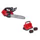 Milwaukee M18 FUEL 18V 14 in. Brushless Cordless Battery Top Handle Chainsaw w/ (2) 12.0 AH FORGE Battery, PACKOUT Charger