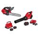 Milwaukee M18 FUEL 14 in. 18V Brushless Cordless Battery Top Handle Chainsaw w/ Blower Kit, (2) 12.0 AH FORGE Battery, Charger