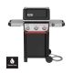 Weber Spirit Smart EX-325 3-Burner Natural Gas Grill in Black with Wi-Fi Enabled Digital Thermometer