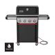 Weber Spirit E-425C 4-Burner Natural Gas Grill in Black with Sear Zone