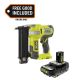 RYOBI ONE+ 18V 18-Gauge Cordless AirStrike Brad Nailer with FREE 2.0 Ah HIGH PERFORMANCE Battery