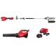 Milwaukee M18 FUEL 18V 10 in. Brushless Cordless Battery Pole Saw with QUIK-LOK w/ M18 FUEL Blower, M18 FORGE 8.0 Ah Starter Kit