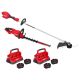 Milwaukee M18 FUEL 18V 16 in. Brushless Battery Straight Shaft String Trimmer w/ Hedge Trimmer, (2) M18 FORGE 12.0 Ah Starter Kit