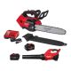 Milwaukee M18 FUEL 14 in. 18V Brushless Cordless Battery Top Handle Chainsaw Kit w/ M18 FUEL Blower, M18 FORGE 12.0 Ah Battery