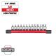 Milwaukee 1/4 in. Drive SAE Low-Profile Hex Bit Socket Set (12-Piece)