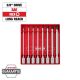Milwaukee 3/8 in. Drive SAE Long Hex Bit Socket Set (8-Piece)