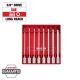 Milwaukee 3/8 in. Drive SAE Long Ball End Hex Bit Socket Set (8-Piece)