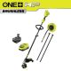 RYOBI ONE+ HP 18V Brushless 15 in. Attachment Capable String Trimmer & Gutter Blower Attachment w/ 4.0 Ah Battery & Charger