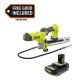 RYOBI ONE+ 18V Cordless Grease Gun with FREE 2.0 Ah HIGH PERFORMANCE Battery