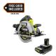 RYOBI ONE+ HP 18V Brushless Cordless 7-1/4 in. Circular Saw with FREE 2.0 Ah HIGH PERFORMANCE Battery