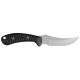 W.R. Case and Sons Cutlery Co. Sculpted Black Burlap Laminate Ridgeback Hunter with Sheath
