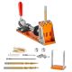SKYSHALO Pocket Hole Jig Kit, Pocket Hole Jig System w/ Step Drills, Stop Rings, Wrenches, and Drive Bits, Scale Marks, 30 Pieces